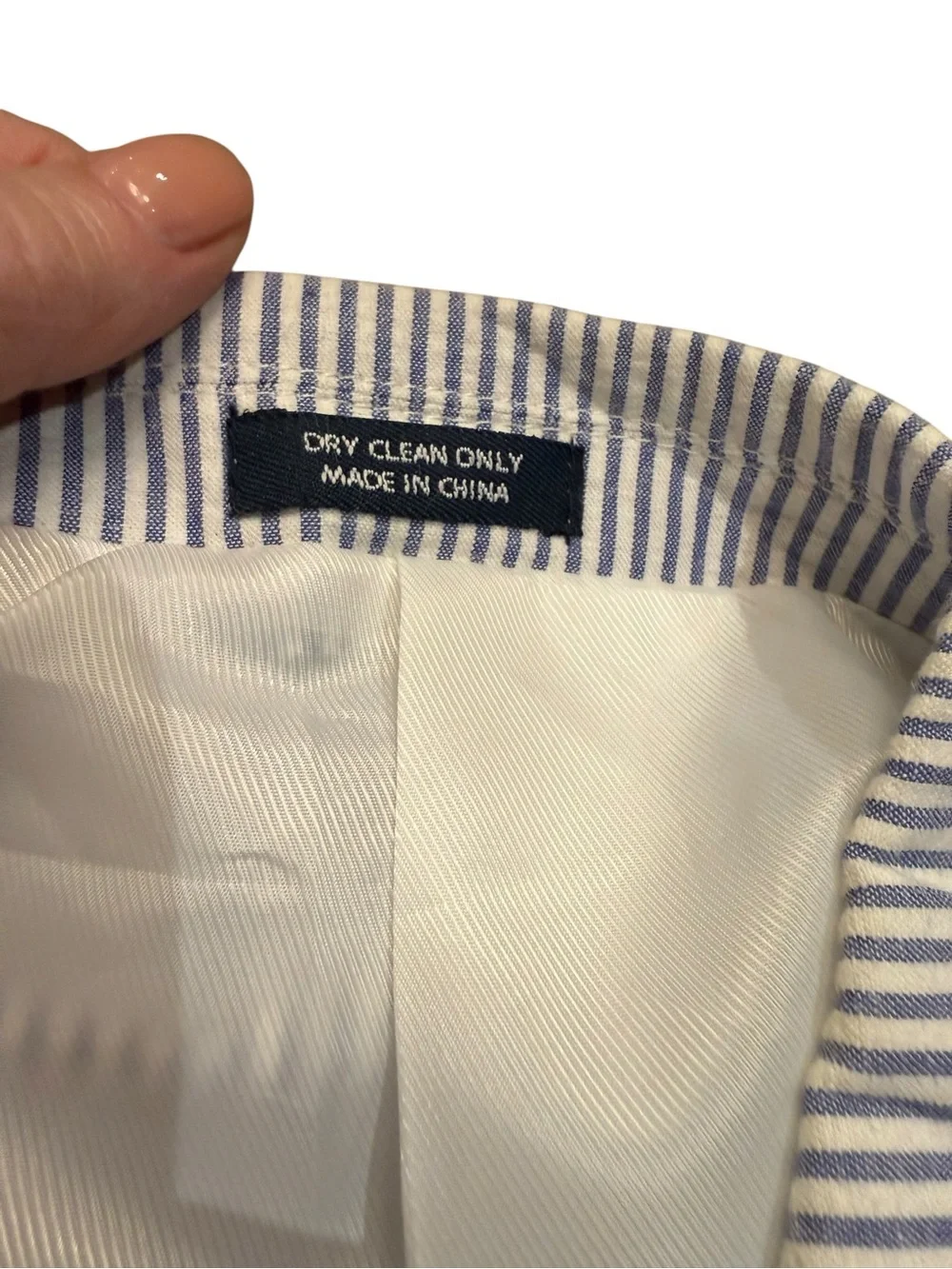 Saddlebred Men's 48R Gray Seersucker Blazer - Classic Striped Summer Suit Jacket